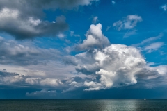 White Sail under White Cloud