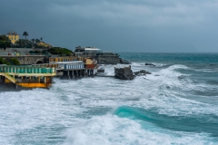 Ligurian Sea Stormy in Genoa Quarto