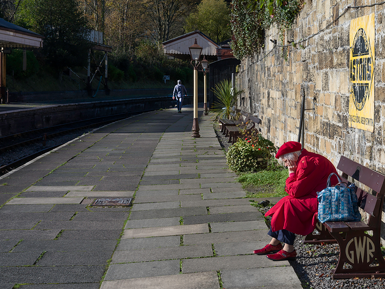 Old Woman in Red 1