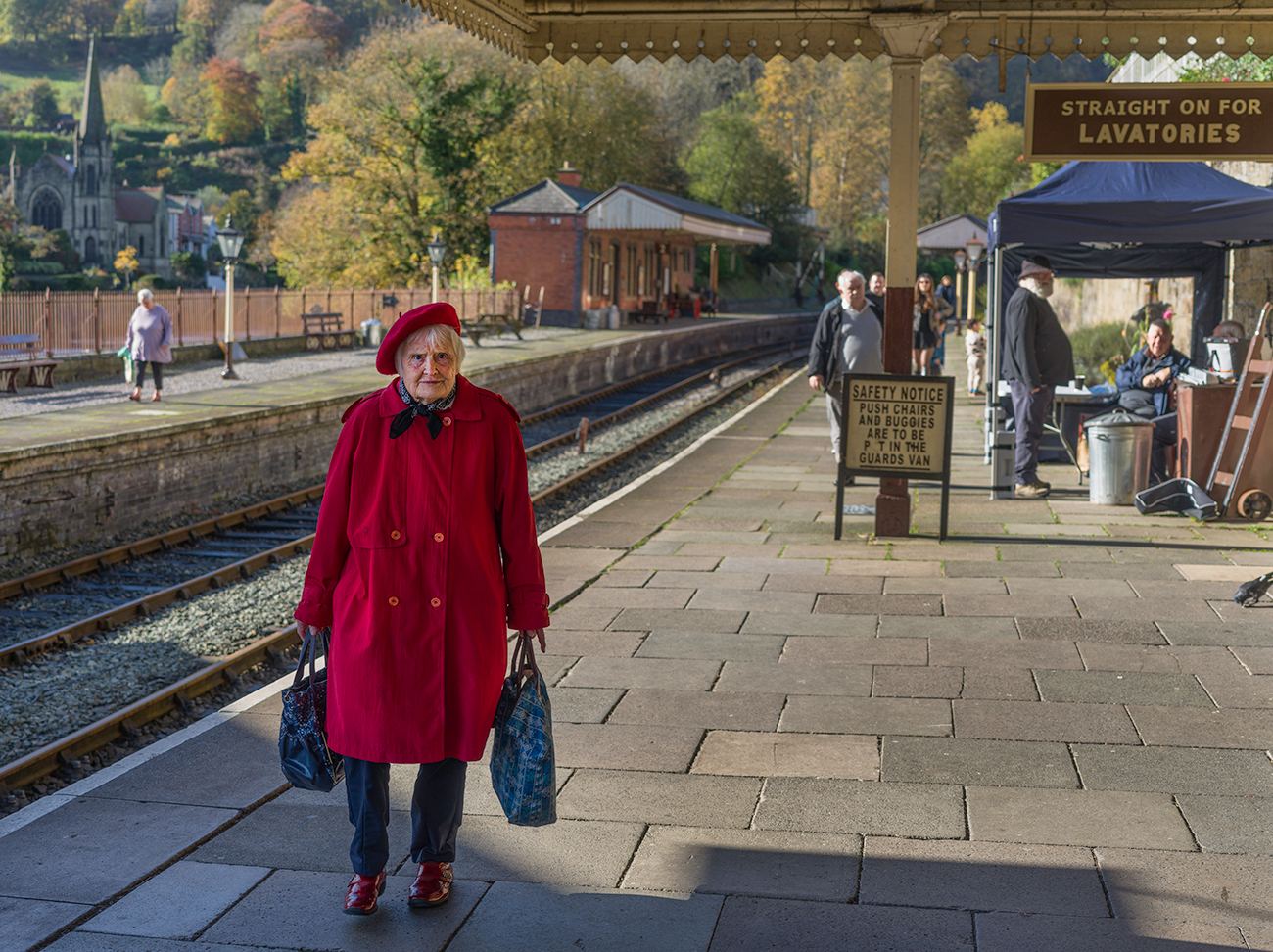 Old Woman in red 2