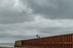 Nairn Pier and Two People