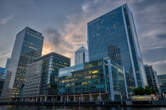 Canary Warf at Evening
